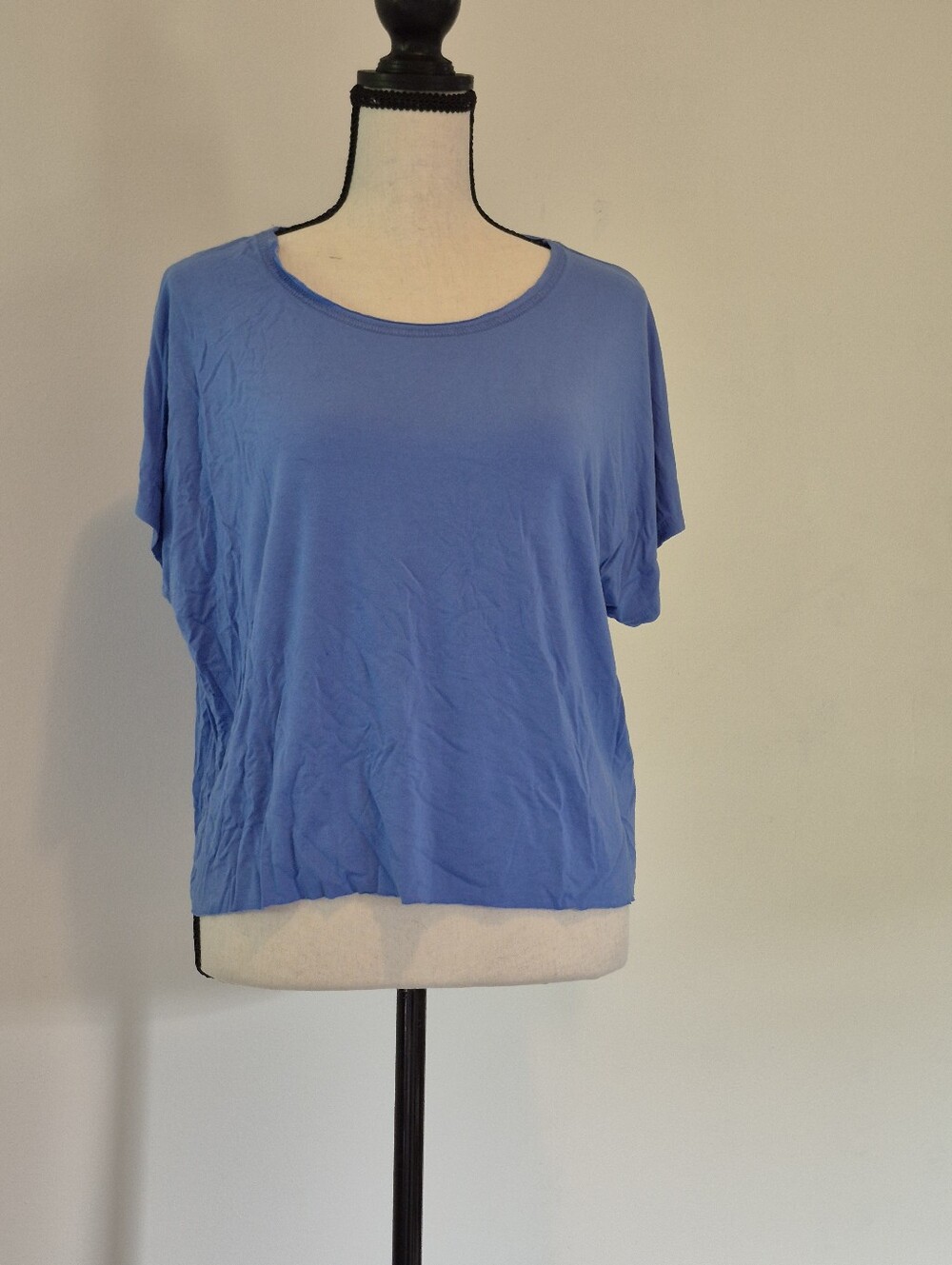Light Blue Short Sleeve Scoop Neck Top Altar'd State Size Xl